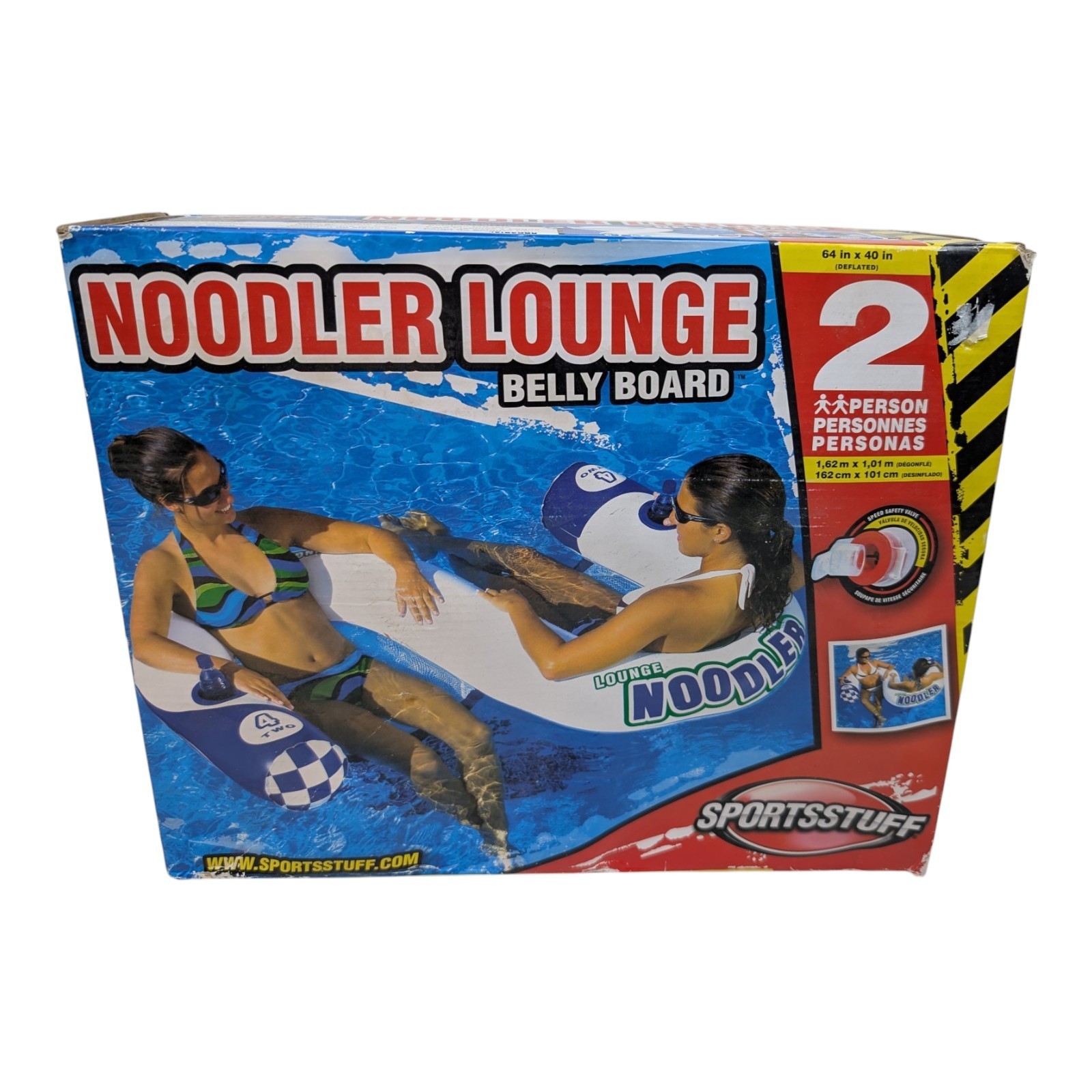SPORTSSTUFF Noodler 2 Inflatable Lounge 1 Person Airhead Sports 54-1852