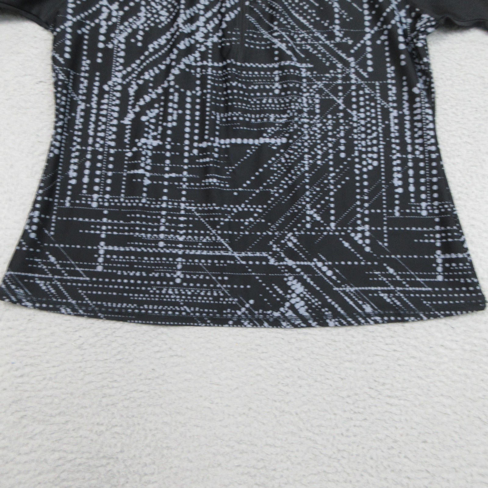 Speedo Zumba Black Graphic Shirt XL Nylon Elastane Mens Swim Rash Guard Top