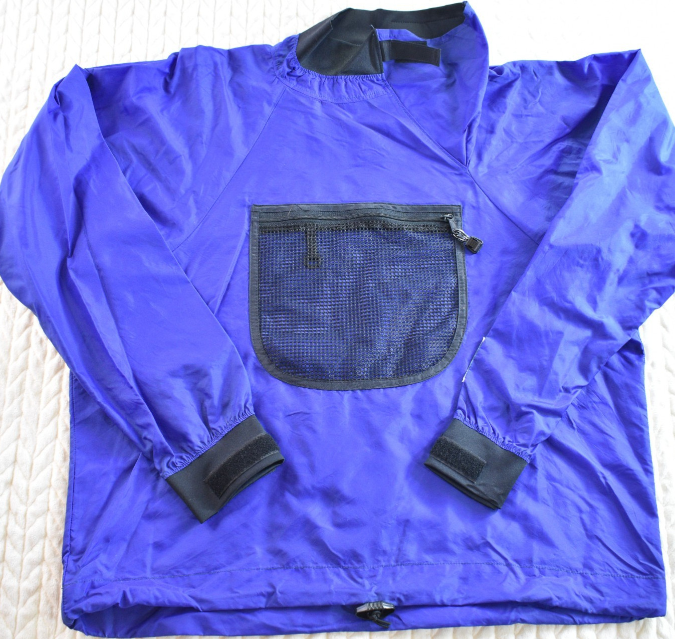 Kokatat Paddling Jacket Splash Top Dry Blue Kayak Canoe Pocket Pullover Women M