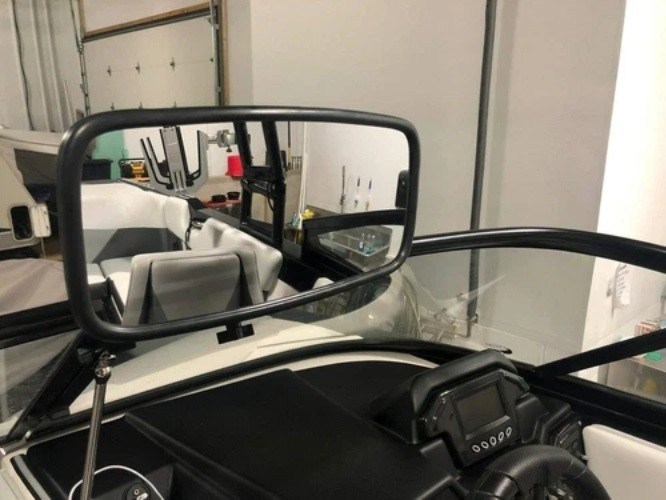 Heavy Duty 7″X14″ Rearview Mirror W/Adj Square Bracket for Boat Skiing Wakeboard