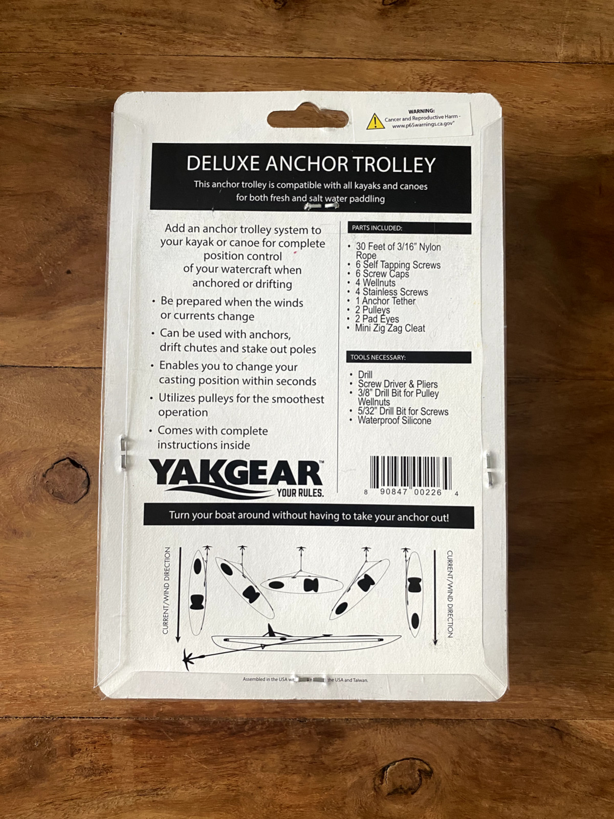 YakGear Deluxe Anchor Trolly Kit (utilizes harken pulleys for smooth operation)