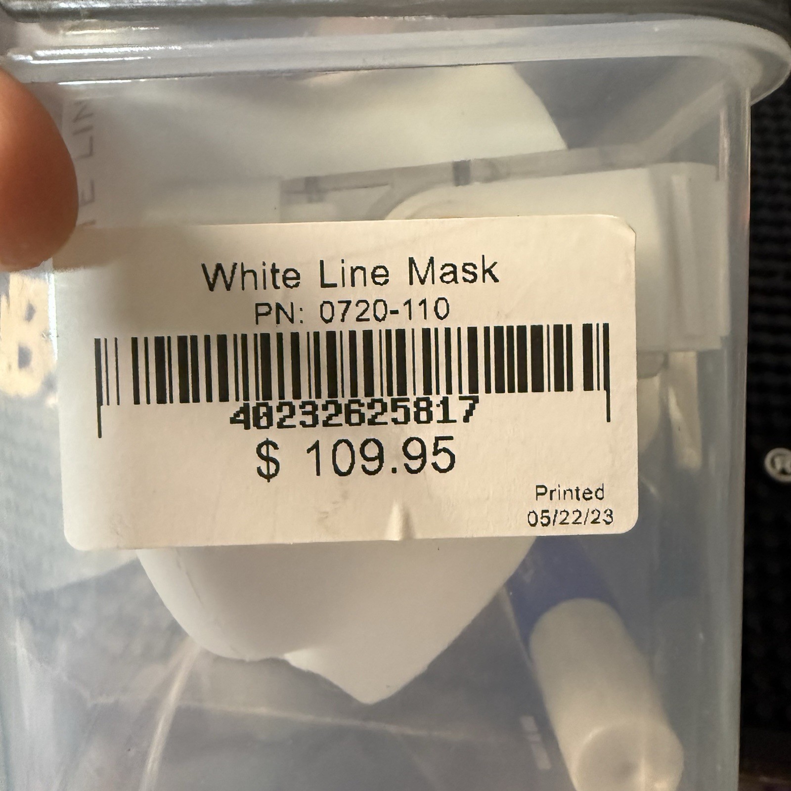 Poseidon White Line Scuba Mask White, One Size, MPN 0720-110