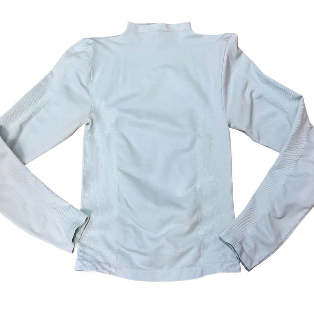 Patagonia waterGIRL Rash Guard Top Aqua Blue Long Sleeve Surf Swim Women’s Large