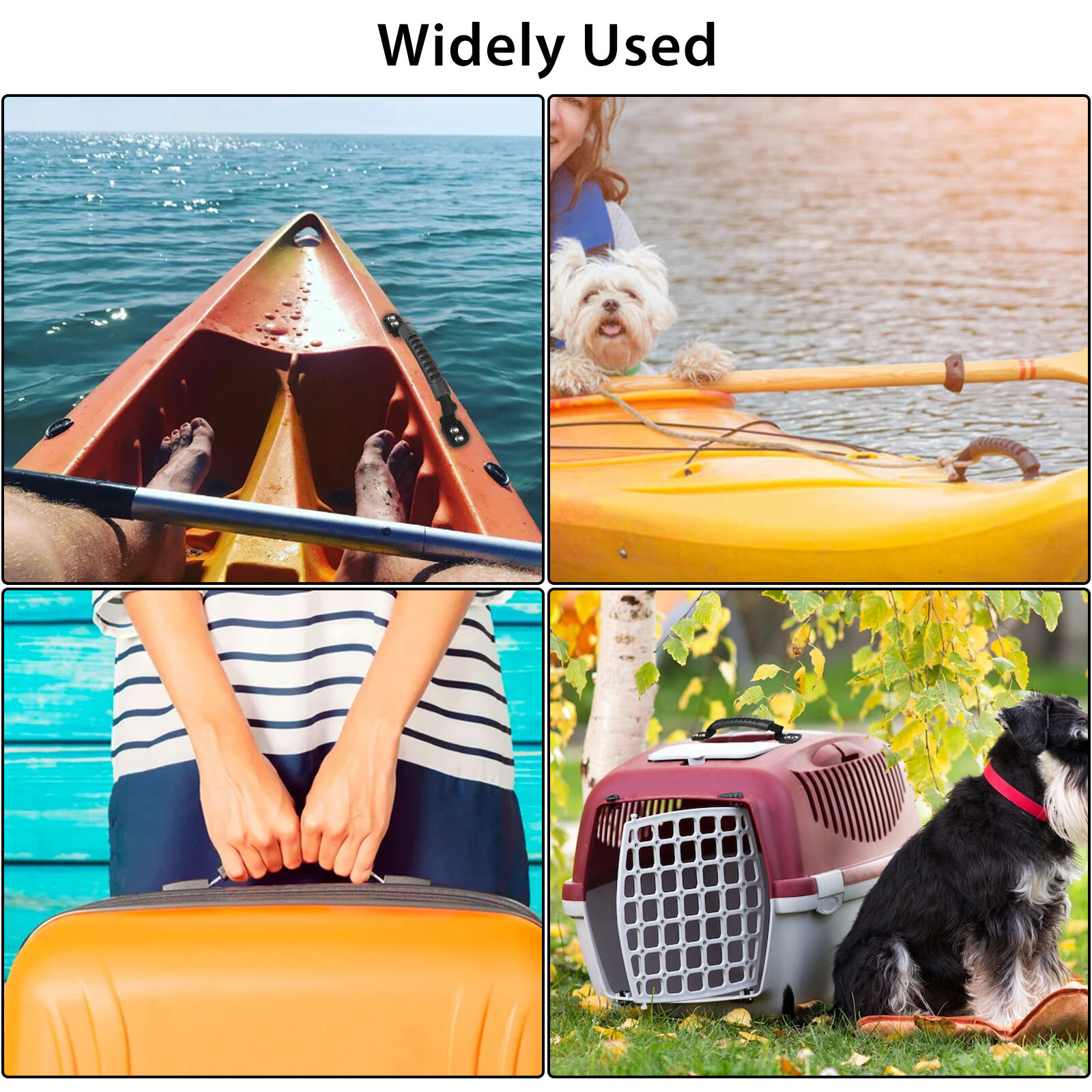 2Pcs Kayak Canoe Handles Boat Side Mount Carry Rubber Grip Replacement Fitting