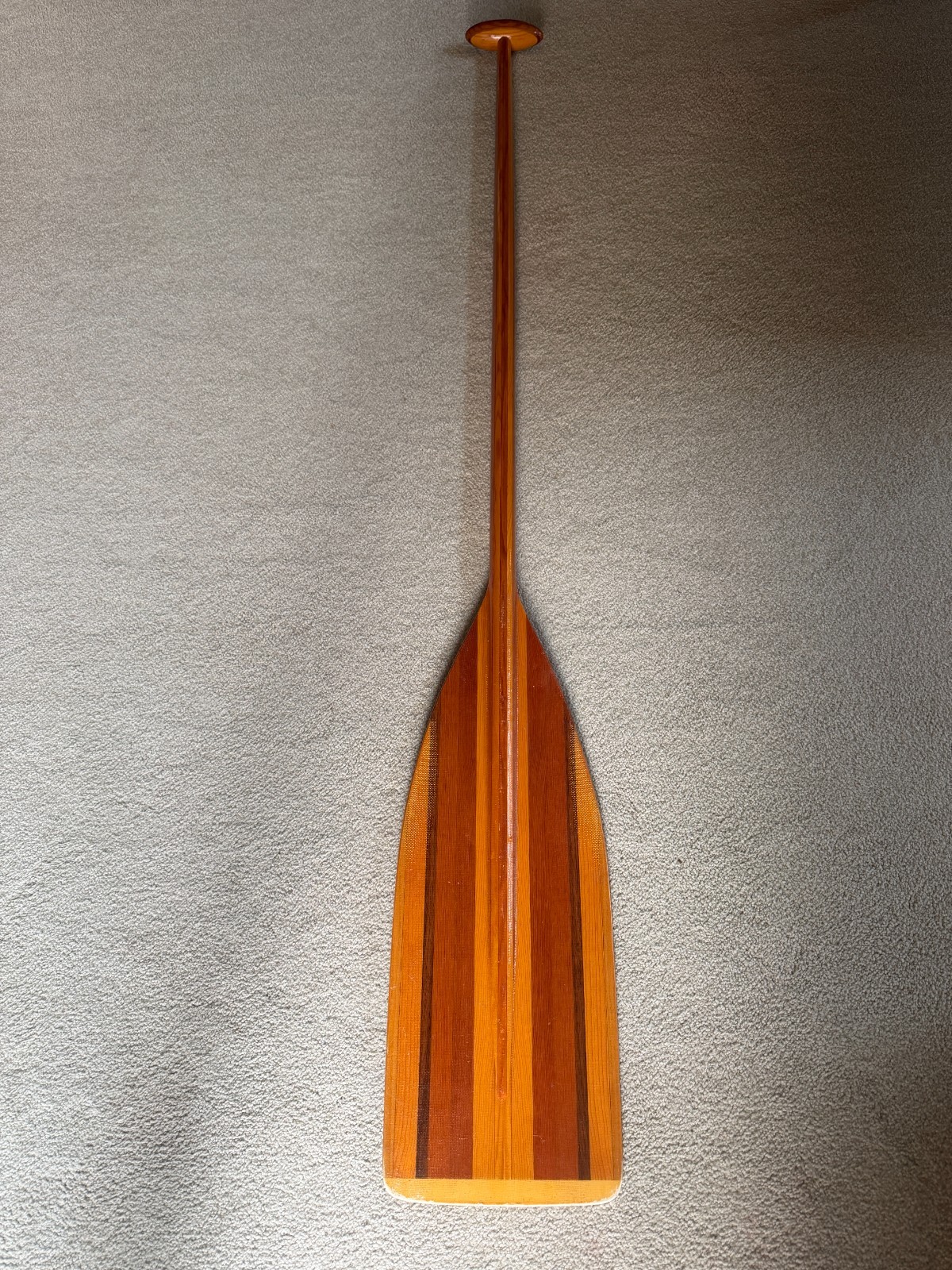 Vintage Ralph Sawyer Paddle Wood Oar Paddle 58” Canoe USA
