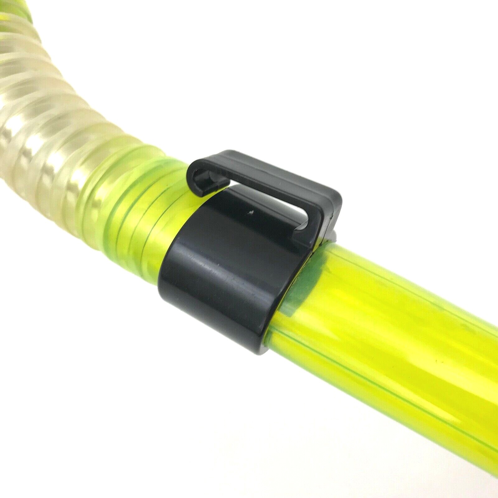 SPEEDO Adult Snorkel Green and Orange Rubber Plastic