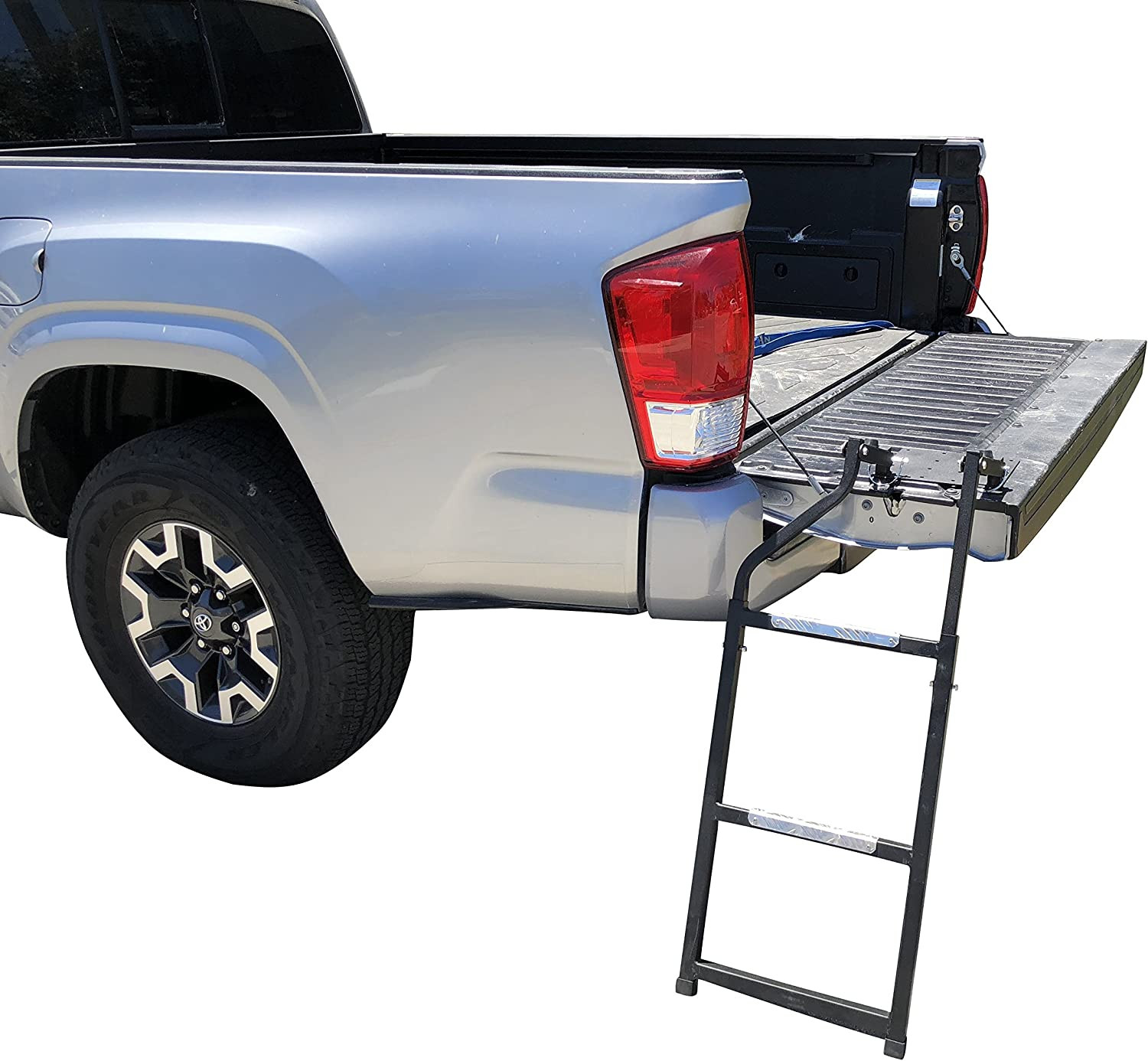 Tailgate Ladder Truck Pickup Step Ford F150 F250 Chevy Dodge Ram Tundra Black