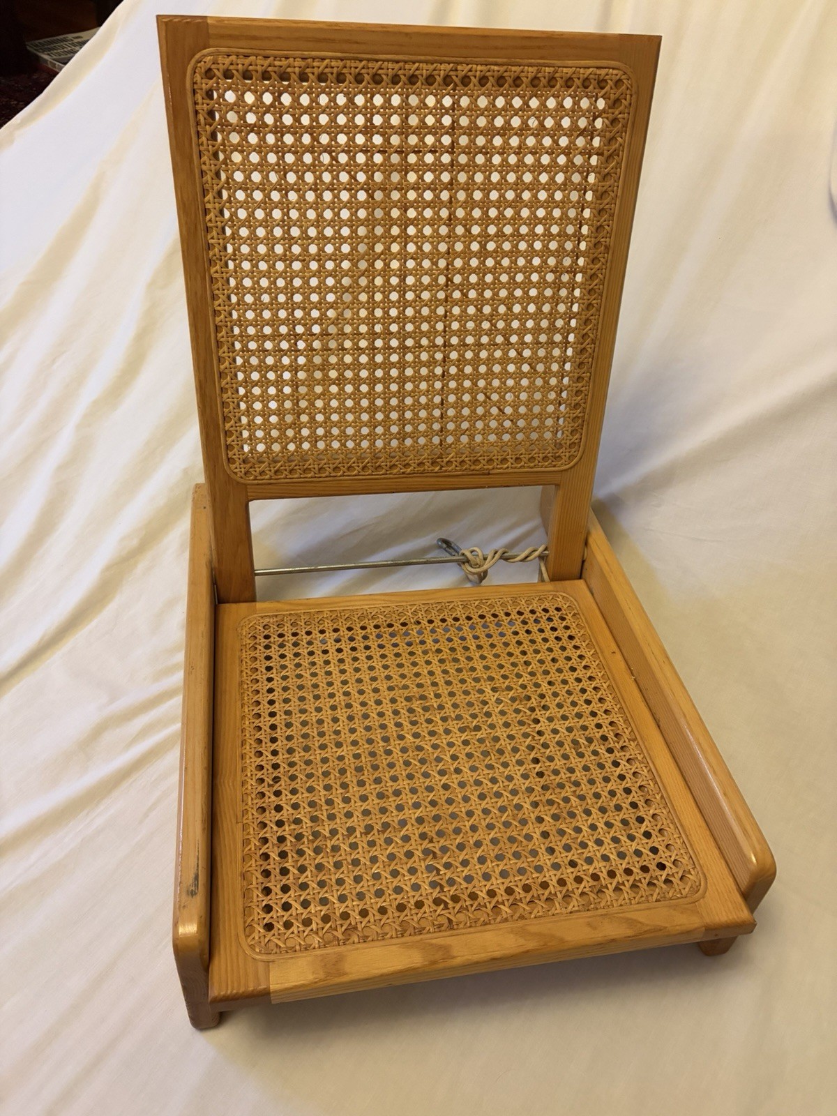 Essex Industries Canoe Seat-Folding Wicker/Rattan/Cane/Wood-Boat Portable Chair