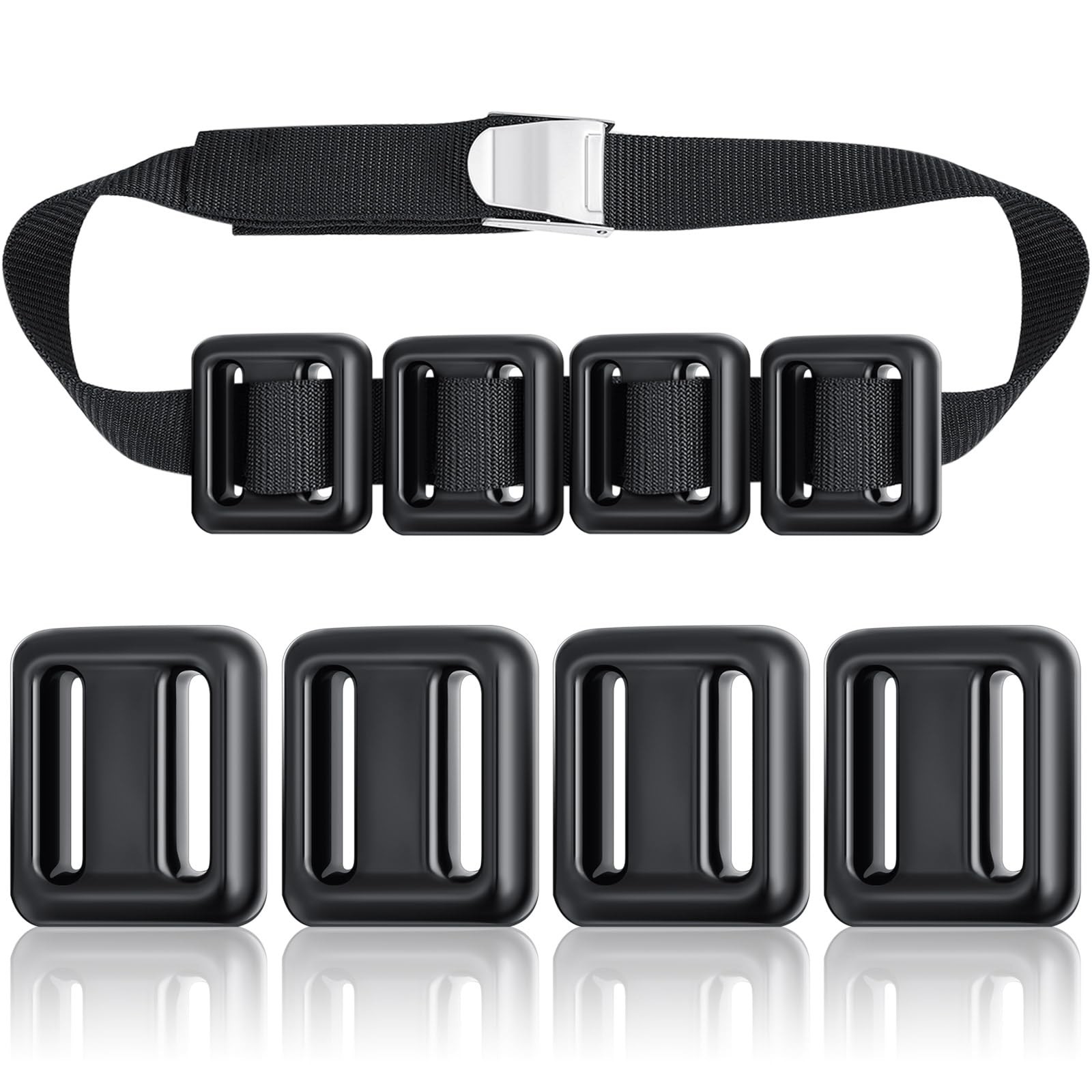 Tellegloww Dive Weights Black 4*2.2 lb Belt