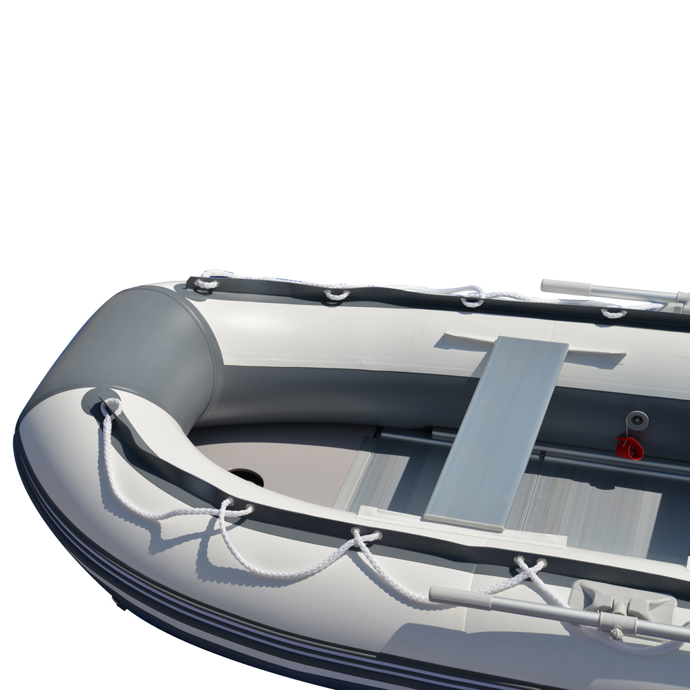 BRIS 9.8 ft Inflatable Boat Dinghy 4 Person Pontoon Boat Tender Fishing Raft
