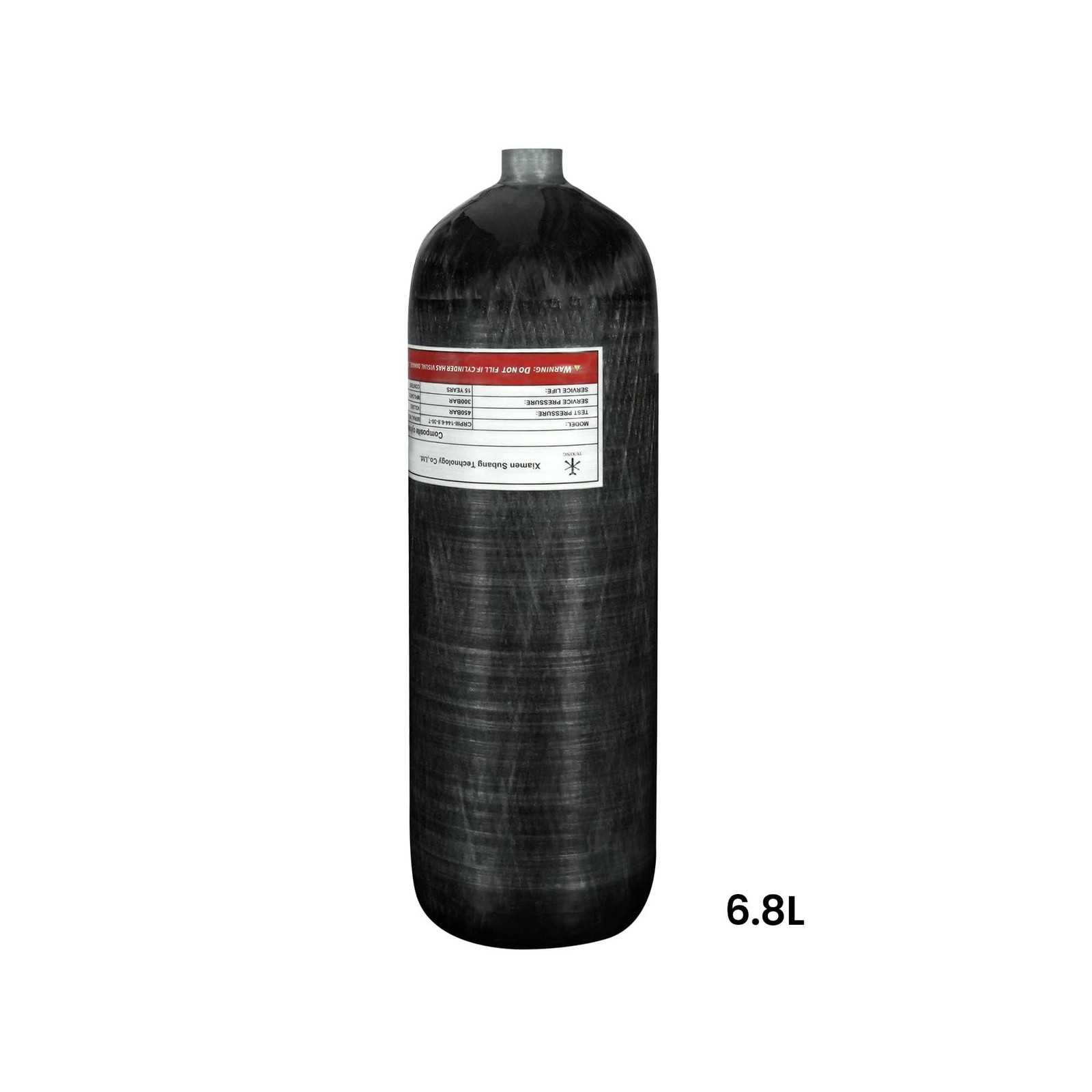 TUXING 4500Psi Carbon Fiber Scuba Tank(NOT DOT)6.8L 414Cu in 6800CC High Pres…