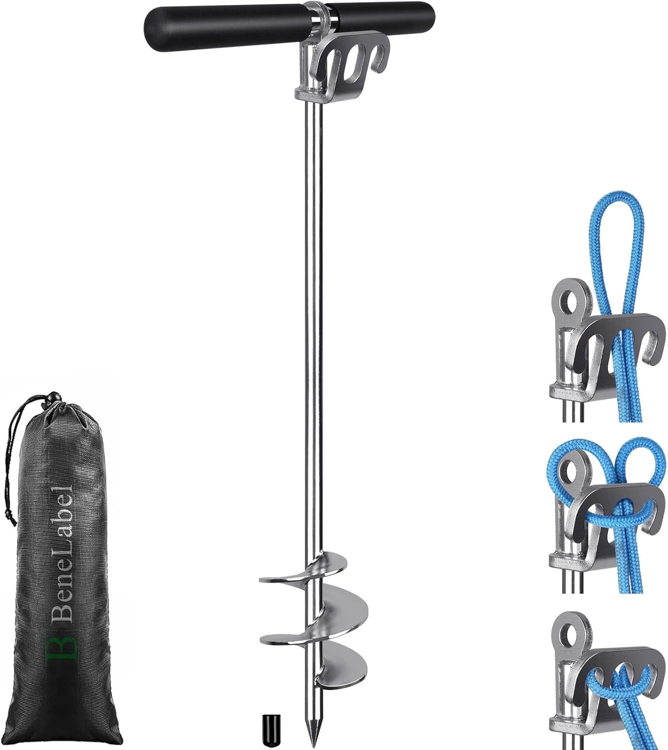 BeneLabel 17 26 36in Boat Sand Anchor Stainless Steel