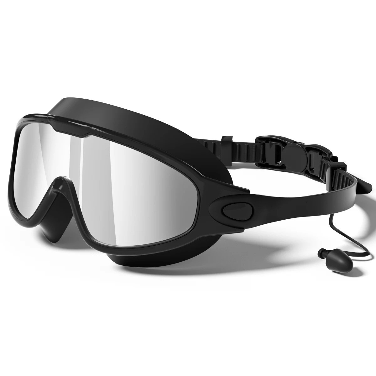 Adult Swimming Goggles Anti Fog UV Protection Wide View Leak Proof Swim Glasses