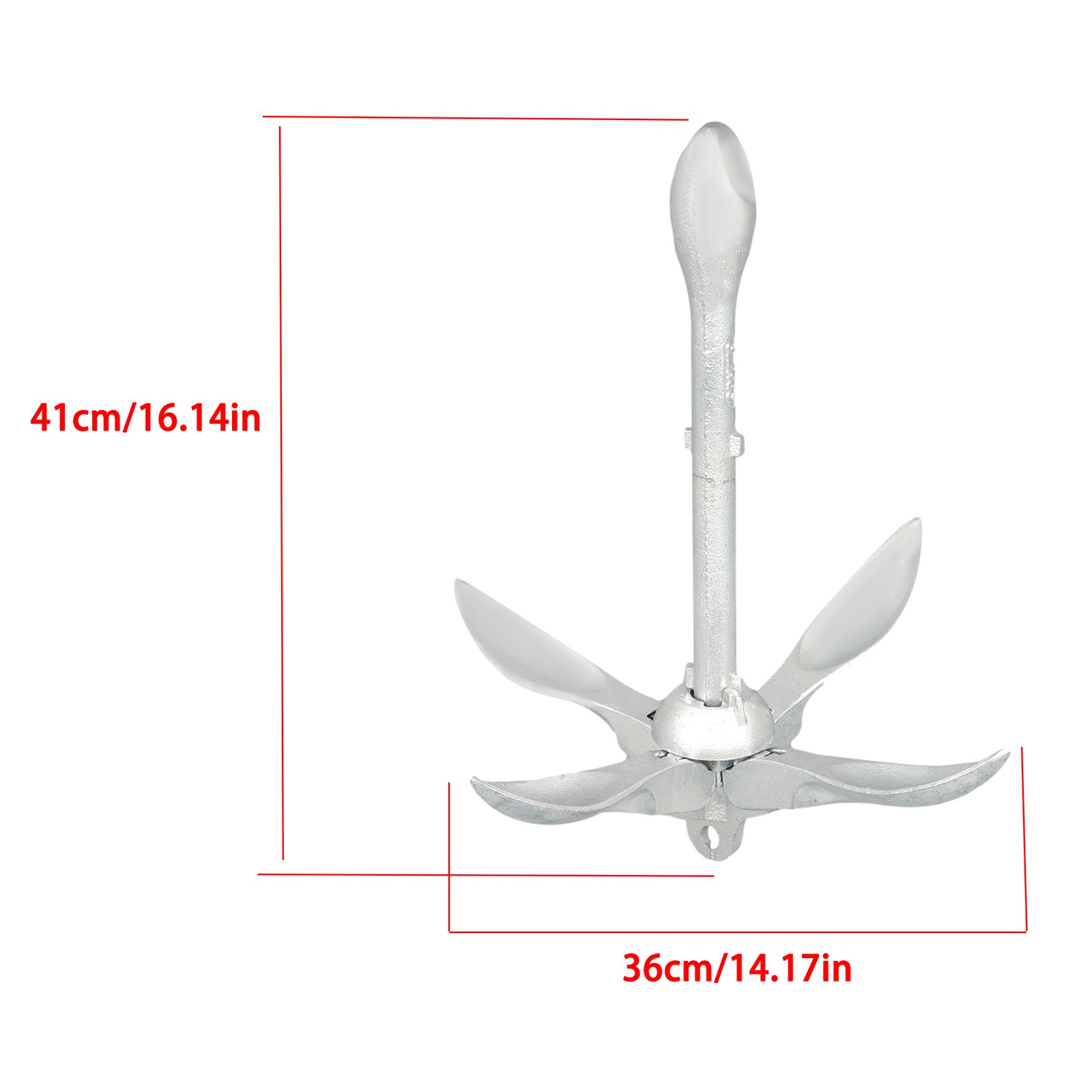 1.5/3.3/5.5/7.05LB Portable Folding Marine Anchor Kit PWC Raft Boat Kayak Canoe