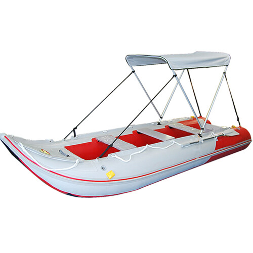 BRIS Portable Bimini Top Cover Canopy For Inflatable Kayak Canoe Boat (2 bow)