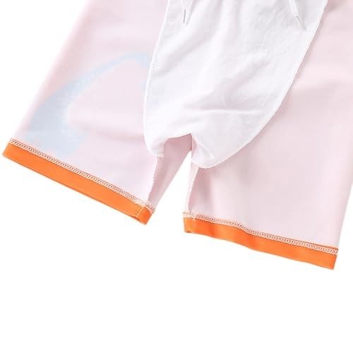 Toddler Boy Swimsuit 3 Piece Boys Swim Set Short Sleeve Boys Swim 3-4T Orange