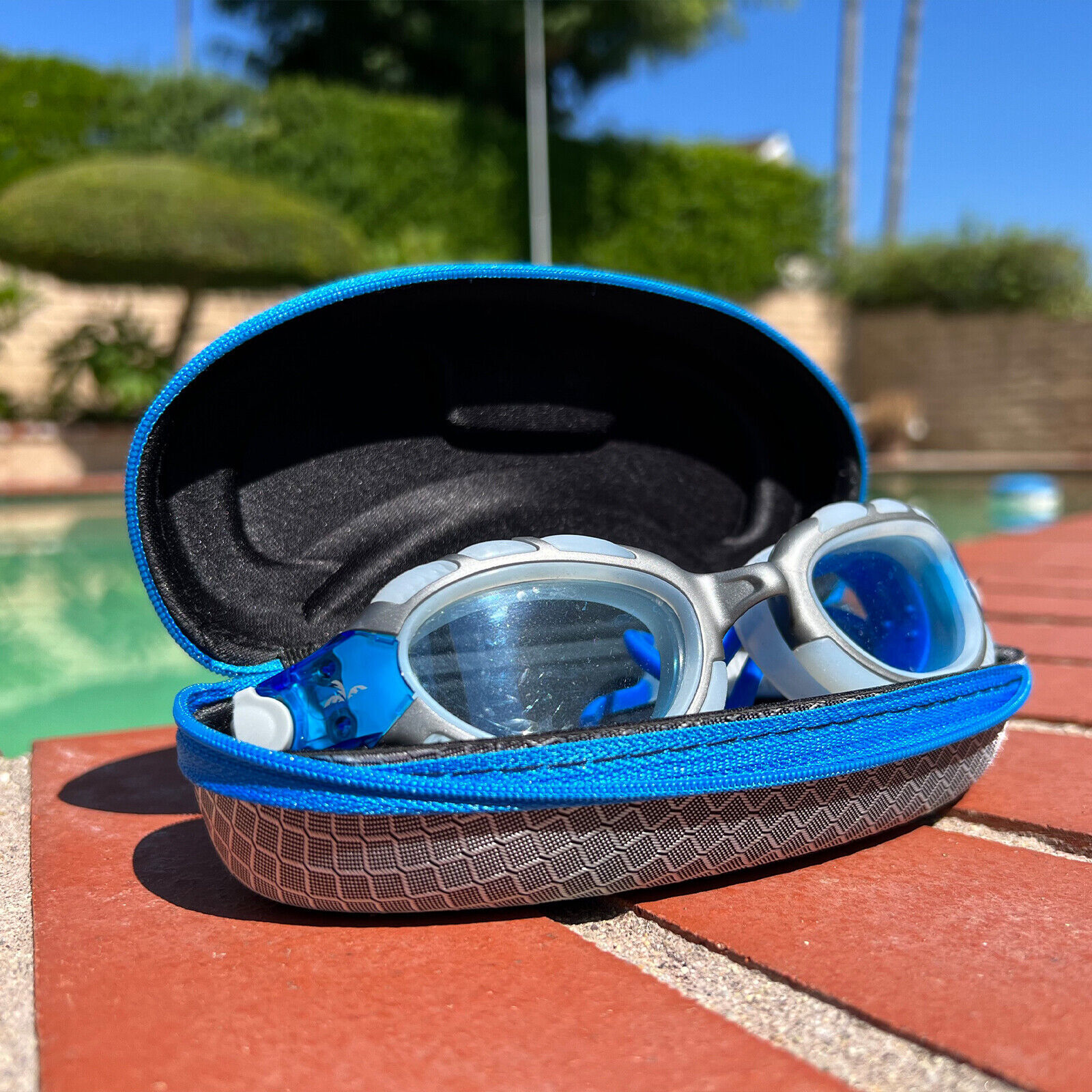 Polarized Swimming Goggles with Case Adult Anti Fog Open Water UV Protection