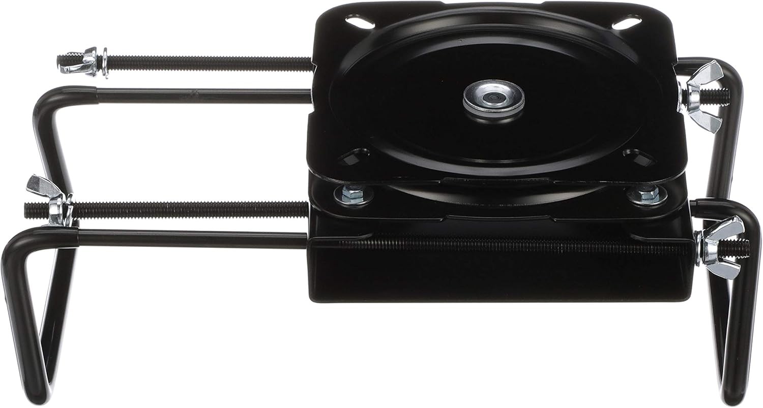 attwood 15700-3 Seat Mount, Clamp-On with Swivel, Adjusts from 7 ½ Black