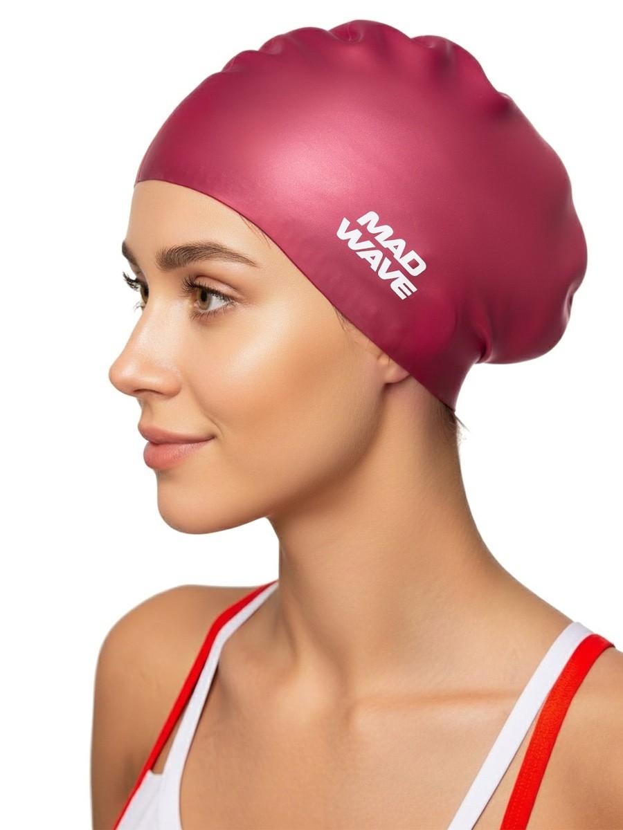 MAD WAVE – CUFFIA SILICONE – LONG HAIR – M051101025W – MAROON