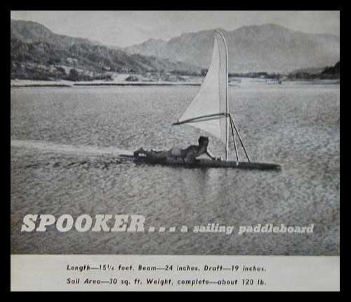15′ Sailing Paddleboard “The Spooker” 1949 HowTo build PLANS