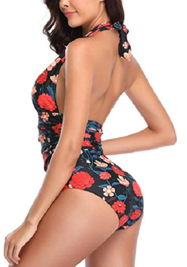 One Piece Swimsuit Slimming Monokini Tummy Control Swimwear Size L 1 piece