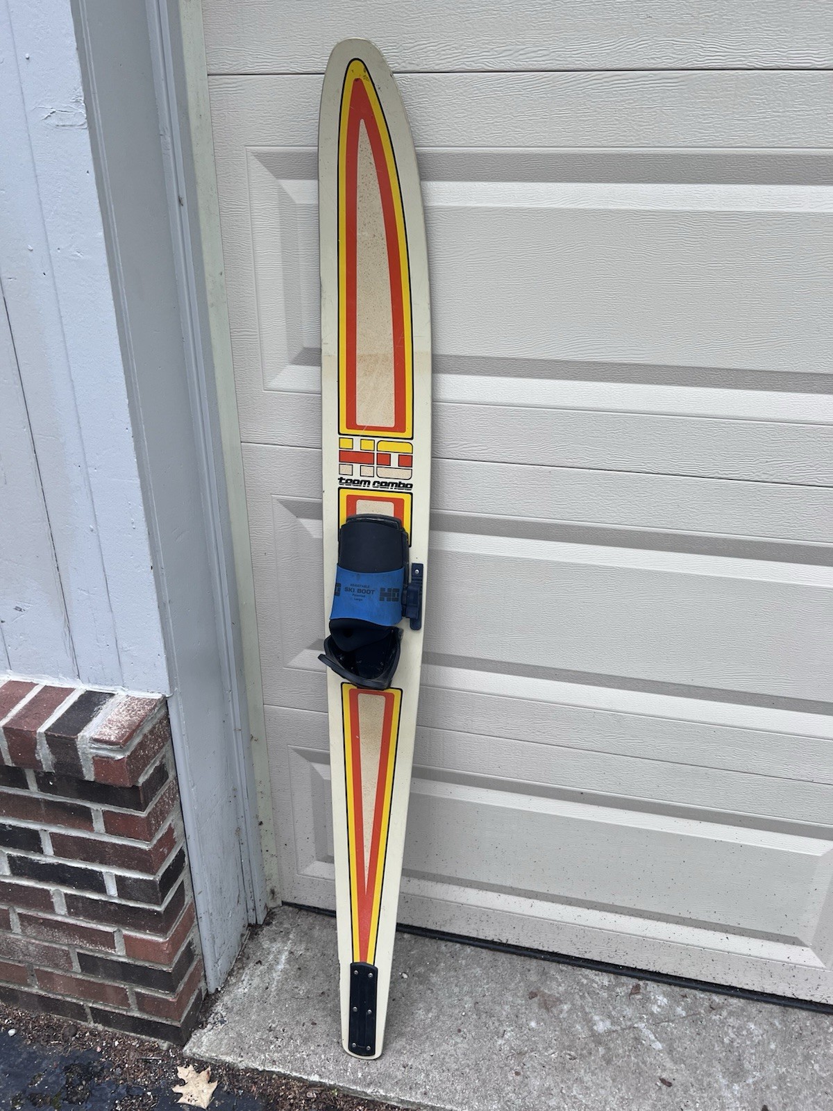 Vtg Water Bindings Boating Ski Team Combo Ho Boating Skis Coat Rack Wall Art