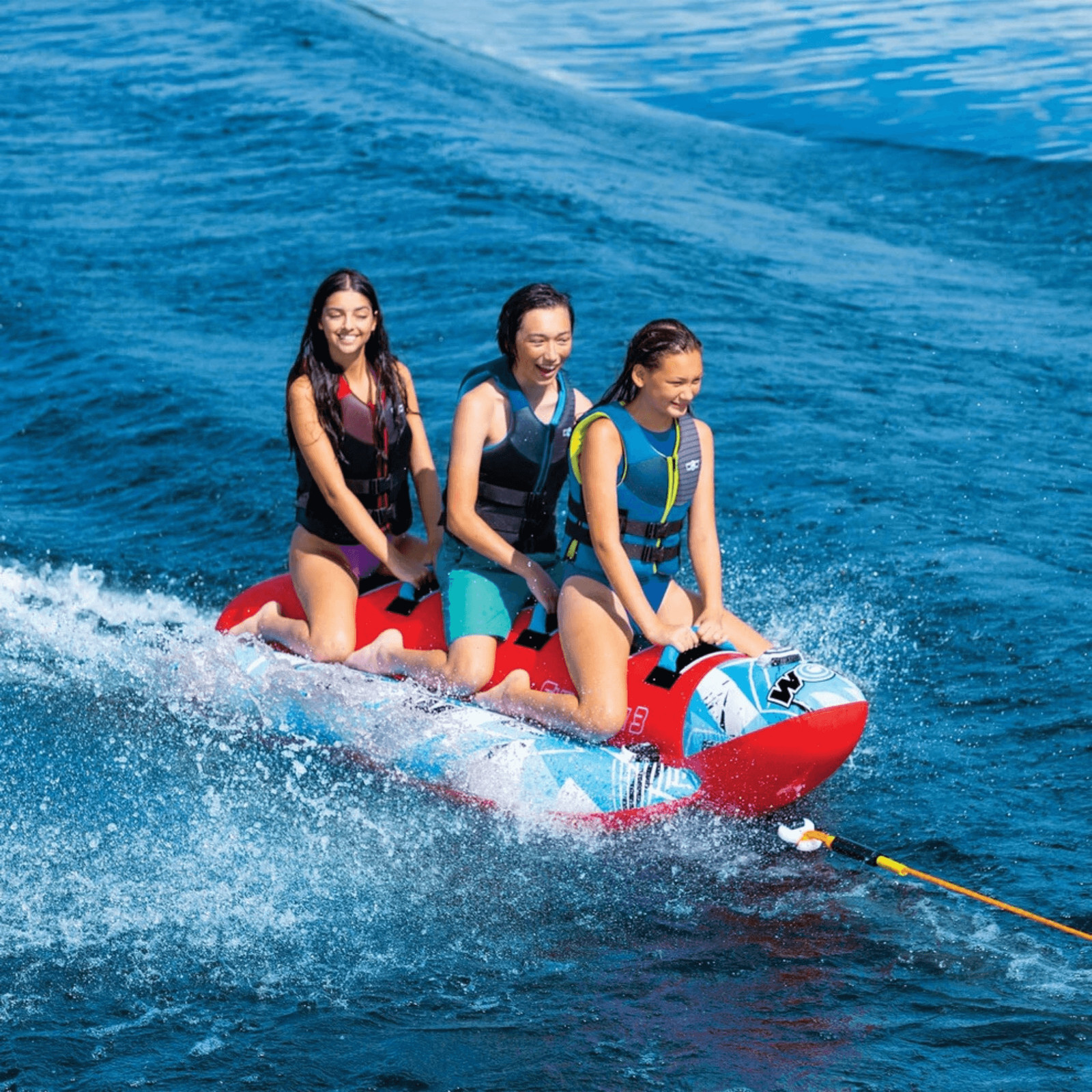 WOW Watersports Sub-Zilla 3-Person 3P Towable for Compact Storage and Strong PVC