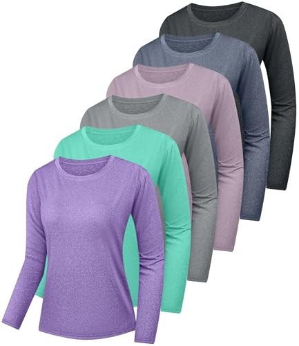 6 Pack Women’s Quick Medium 1 Black 1 Gray 1 Blue 1 Purple 1 Dark Pink 1 Green
