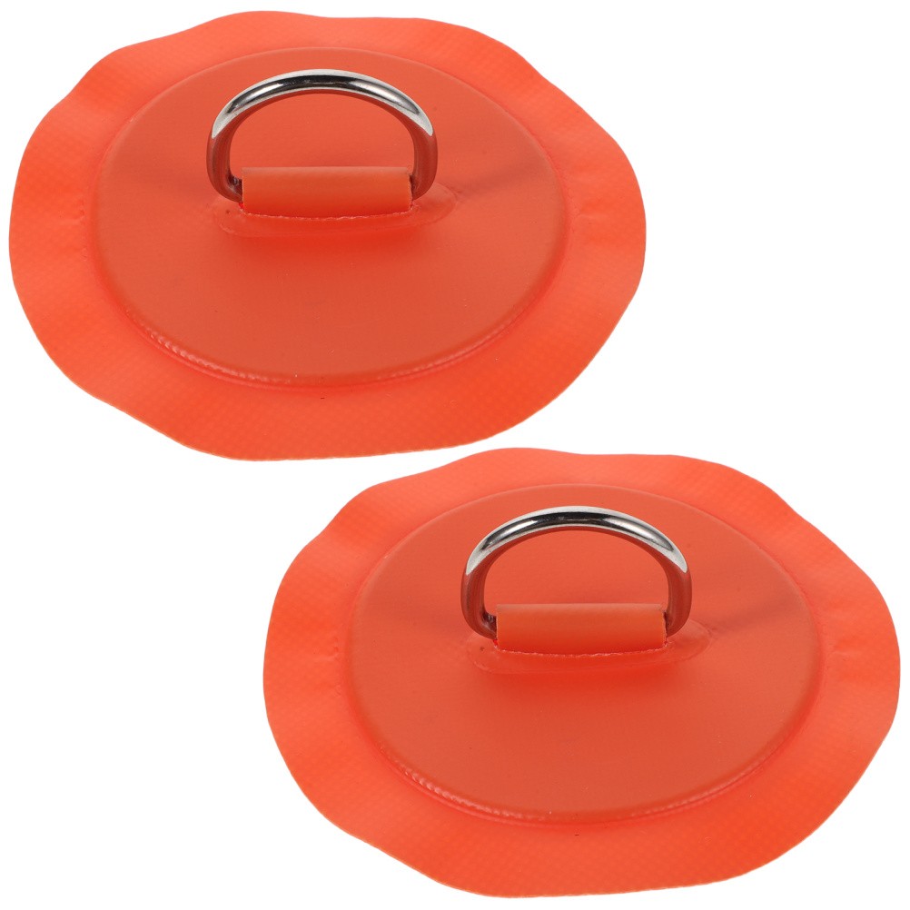 2 Pcs Inflatable Boat Safety Rope Buckle D Ring Patch Paddle Board
