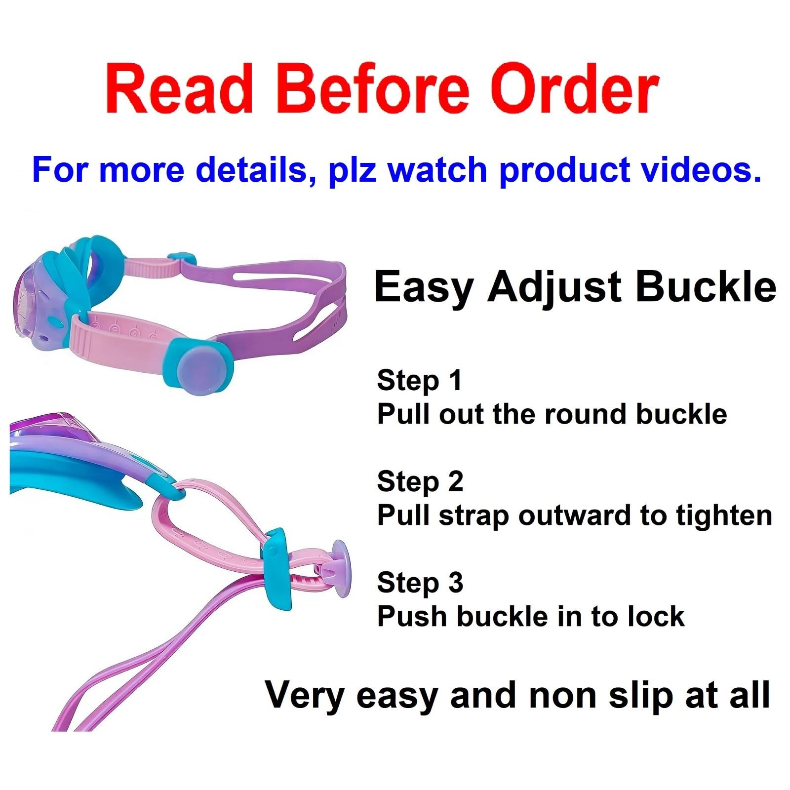 3 Pack Kids Swim Goggles Ages 6-12 Anti-Fog UV Protection | No Leak Seal | Ea…