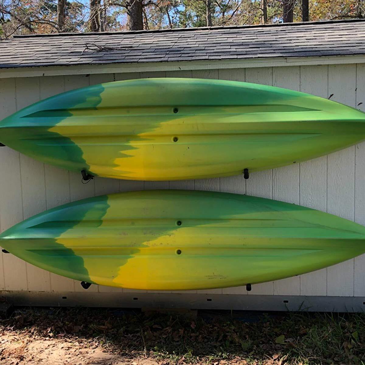 Kayak Steel Storage Rack 4 Pack Canoe Wall Mount Hooks 15inches Snowboard Hanger
