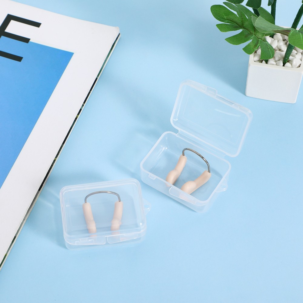 2Pcs Reusable Swimming Nose Clips Padded Comfort Nose Protectors Khaki