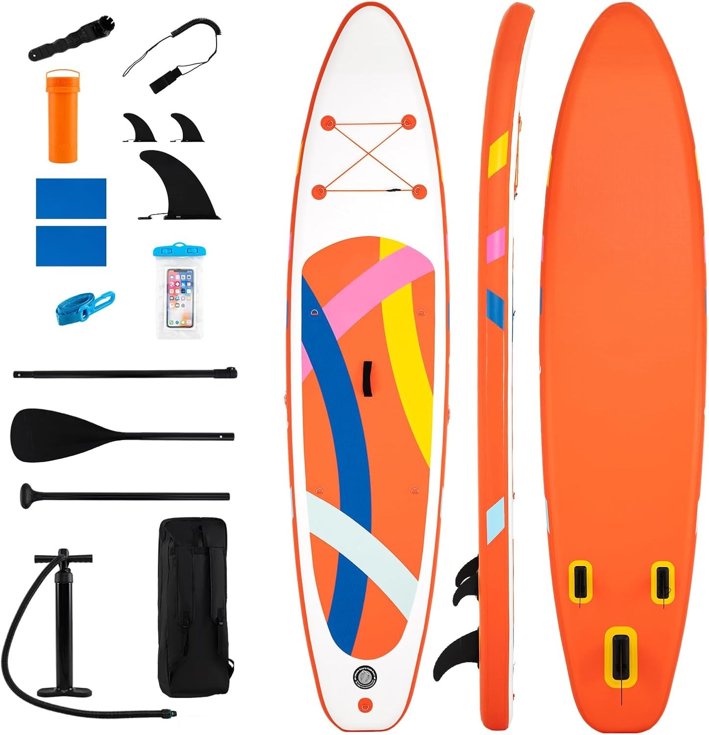 11FT Inflatable Paddle Board W/ SUP Accessories Stand Up Paddle Board