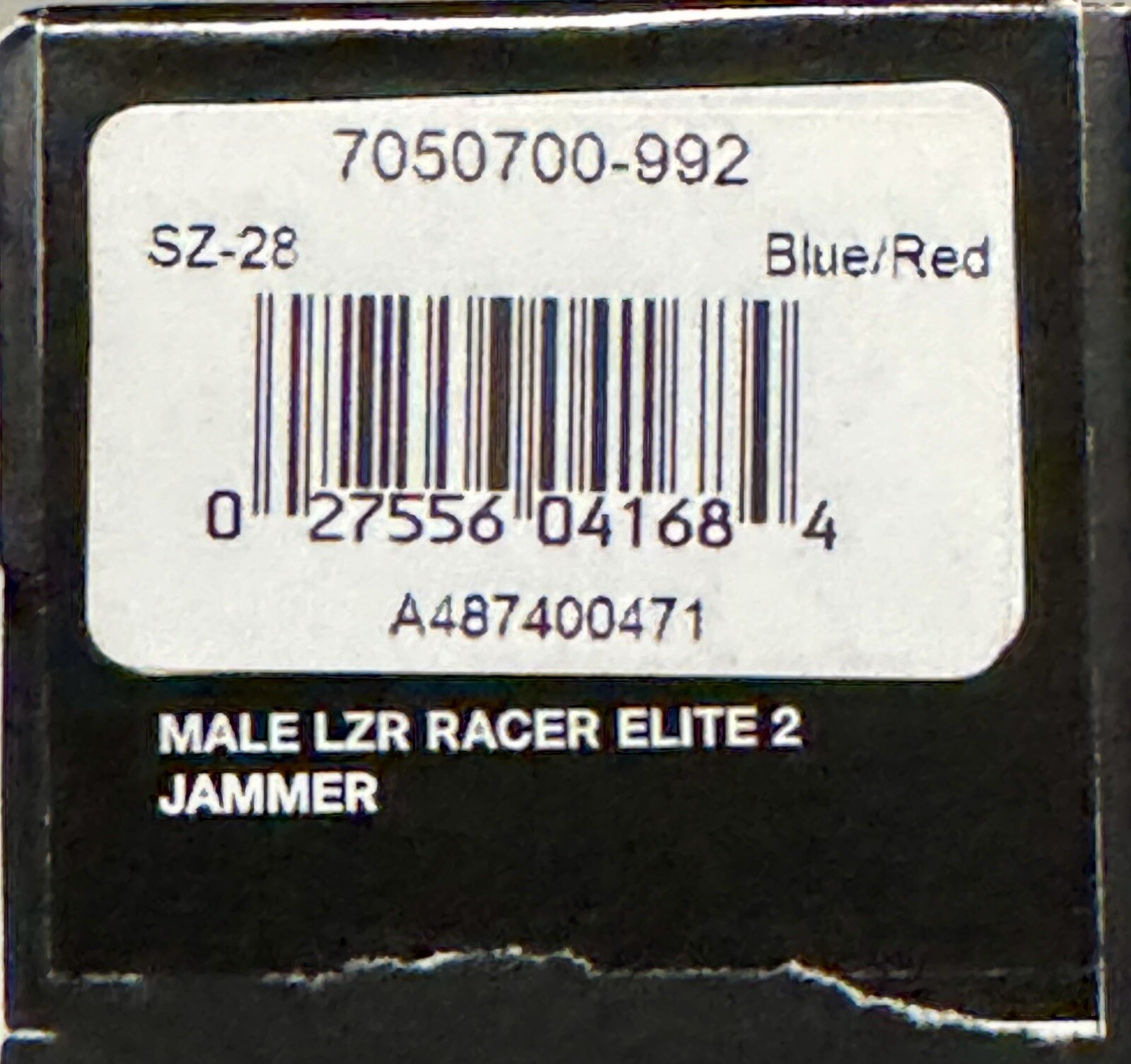 Speedo Male Size 28 Fastskin LZR Racer Elite 2 Blue/Red