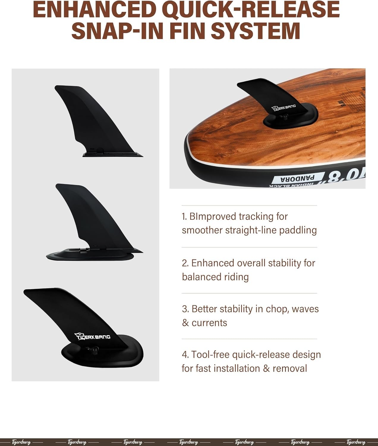 TIGERXBANG Paddle Board, 10.8′ Stand Up Paddle Board with Premium Complete In…