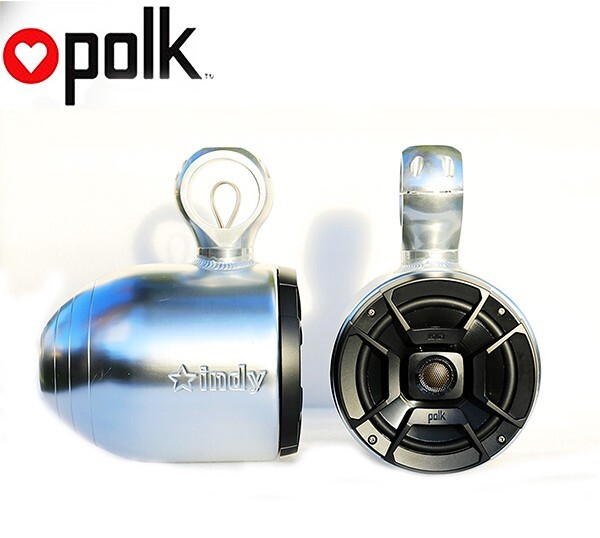 SALE! Indy 6.5inch Single Anodized Pods w/ Polk DB652 300Watt Marine Speakers