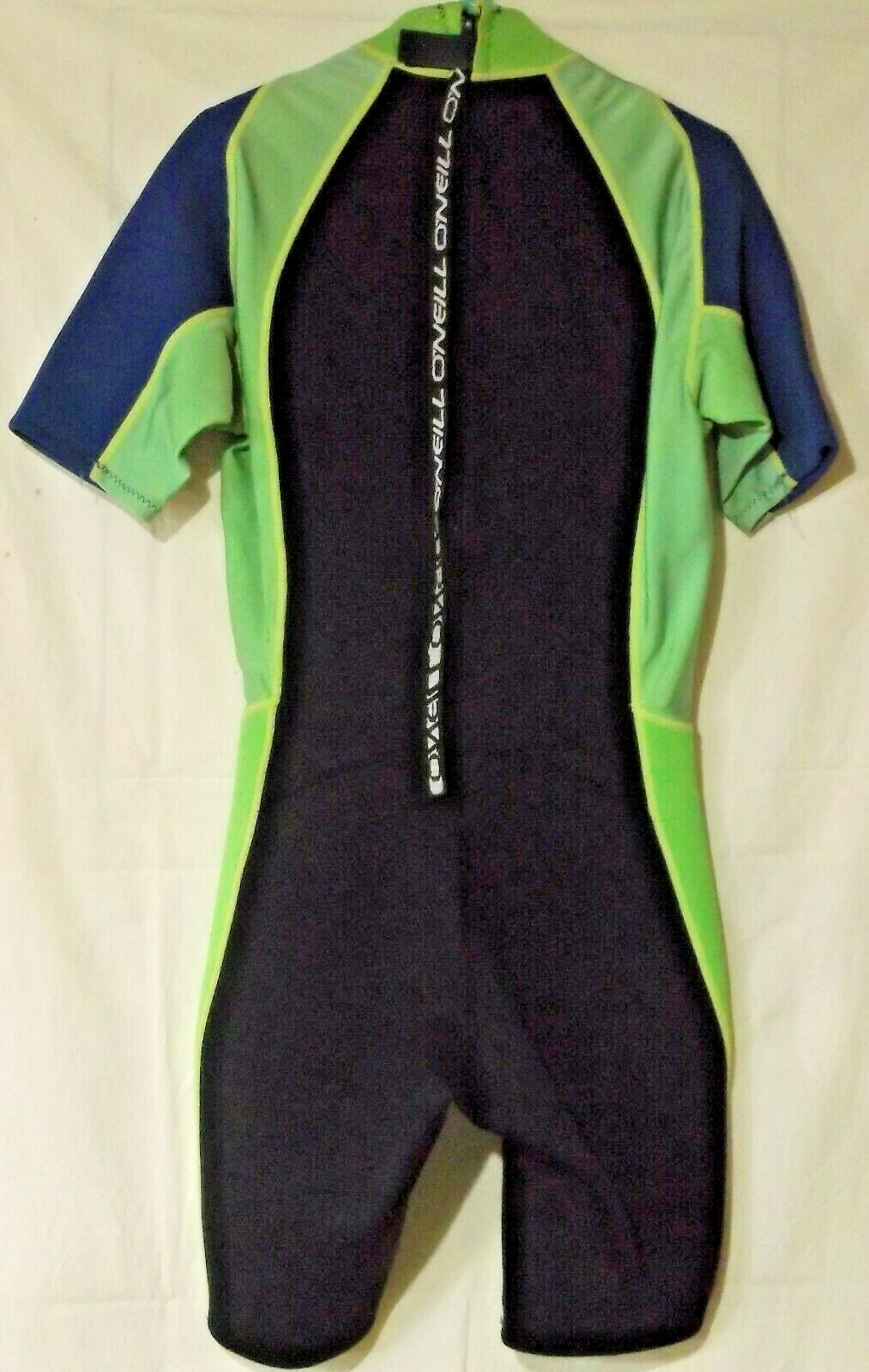 1 Piece Short O’Neill Wet Suit Blue Green Black No Tag For Size/Material AS IS