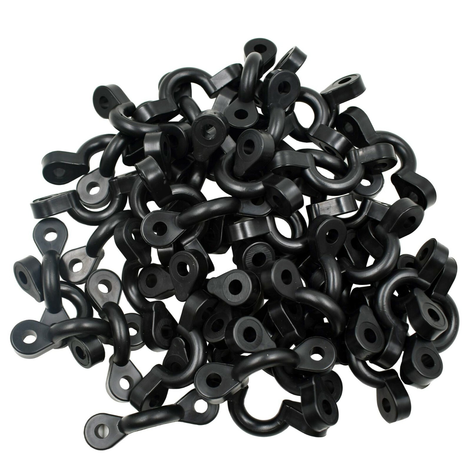 50 Pad Eyes Kayak Canoe Boat Nylon Bungee Deck Loops Tie Down HEAVY DUTY
