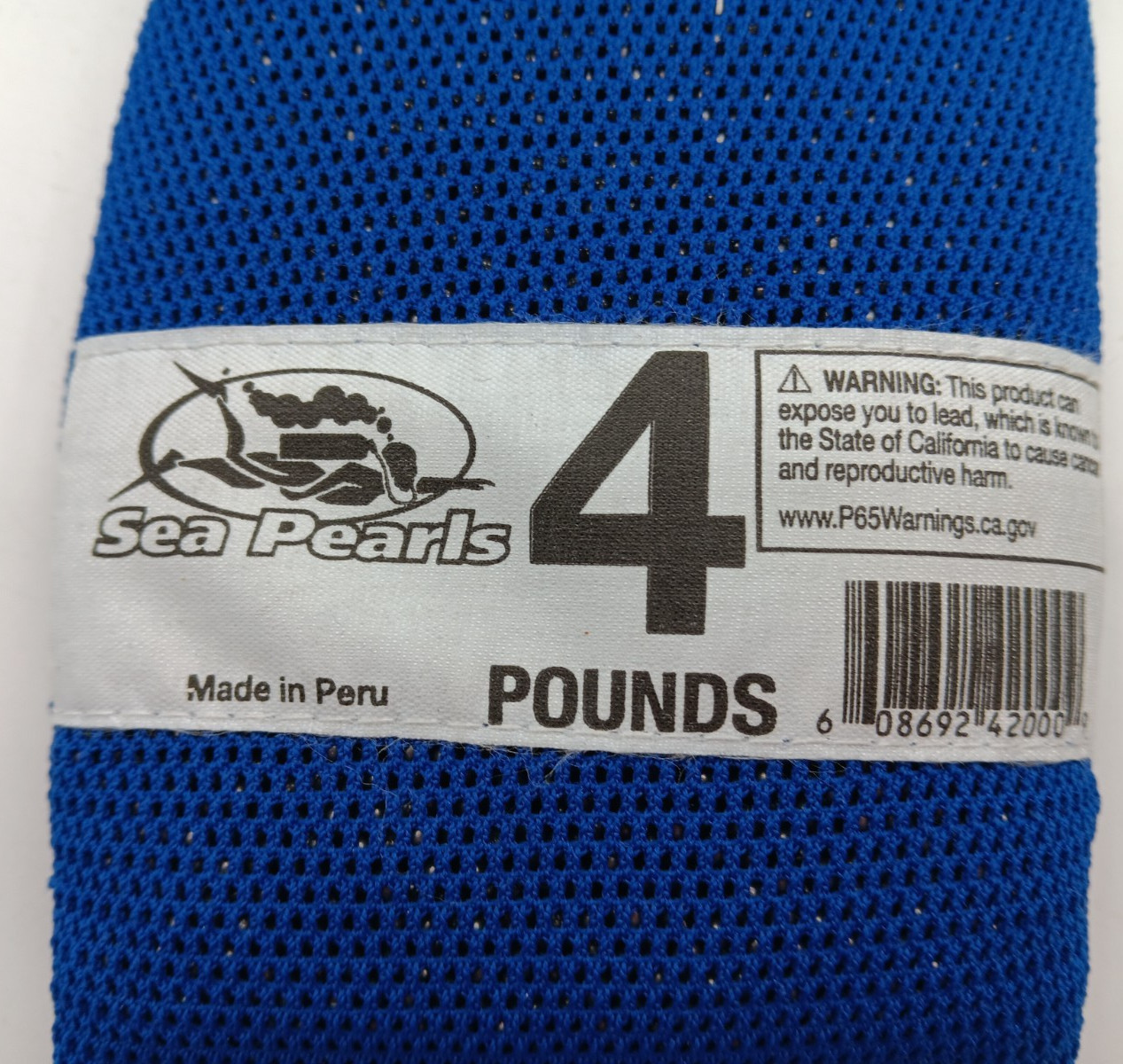 SEA PEARLS | 4 POUNDS | 3 PACK | BLUE | DIVING WEIGHTS
