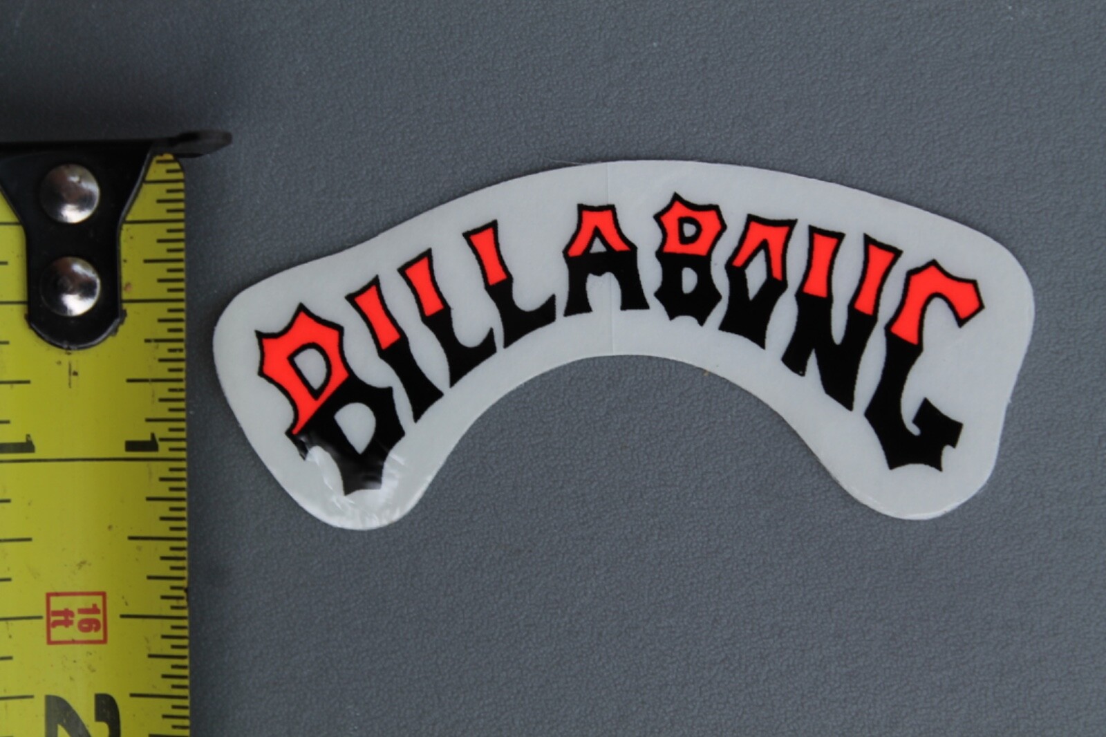 Billabong Surfboards Clear Neon Orange Black OG 80’s B8 Vintage Surfing STICKER
