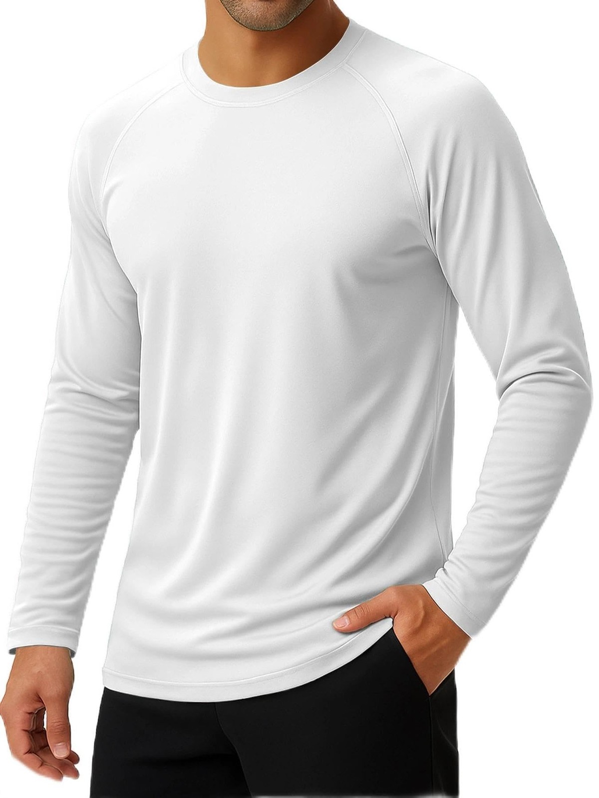 KINGFEN Men’s UPF 50+ Long Sleeve UV Sun Protection Shirts Quick Dry Rash Gua…