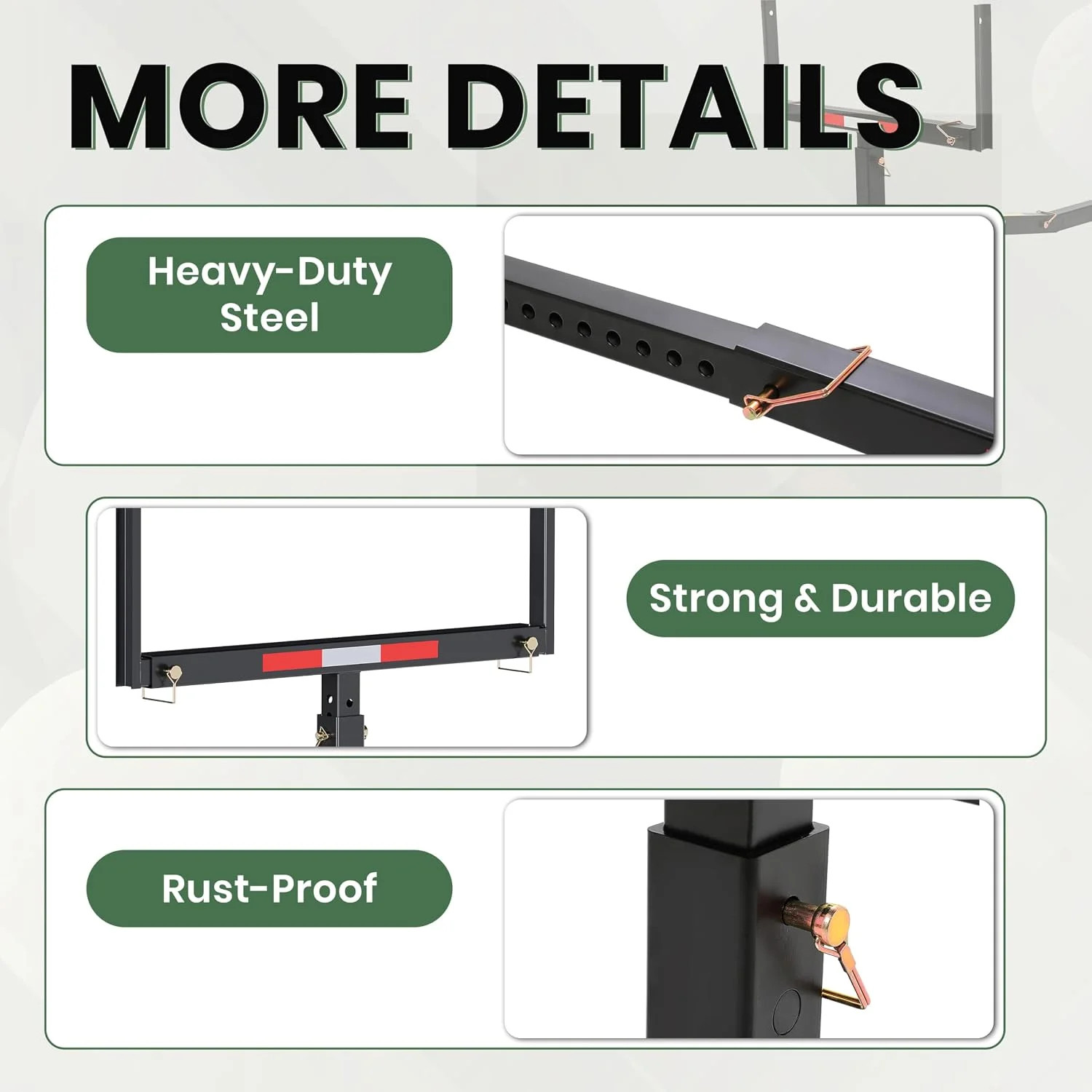 ECOTRIC 750lbs Capacity Black Truck Bed Extender Pickup Truck Bed Hitch Mount Ex
