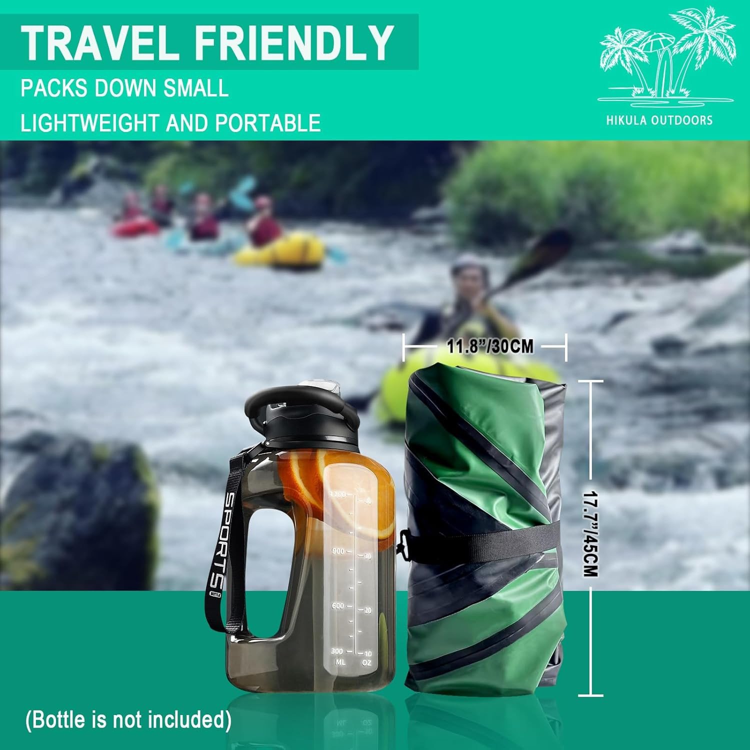 Lightweight TPU Inflatable Packraft – 1 Person Kayak for Adventure & Fishing