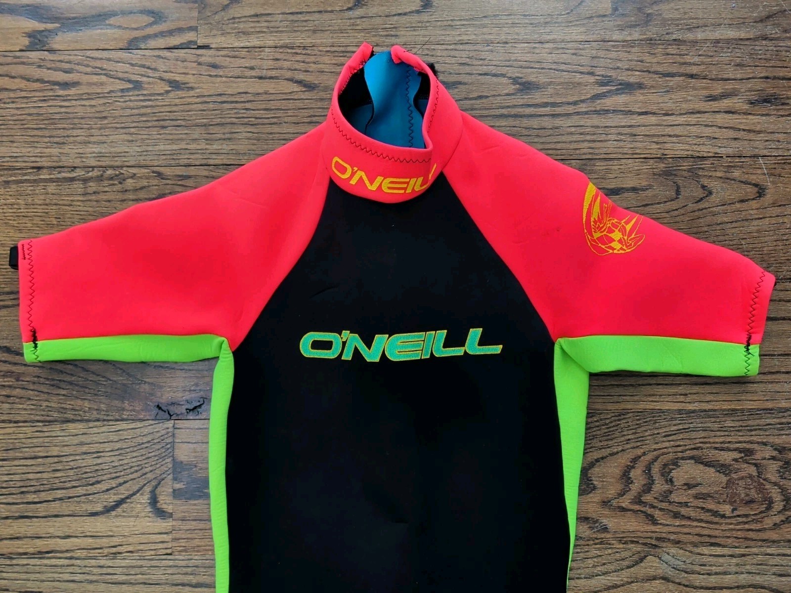 Oneill Reactor 7157 Shorty Wet Suit Diving Surfing Neon Yellow Orange Unisex M