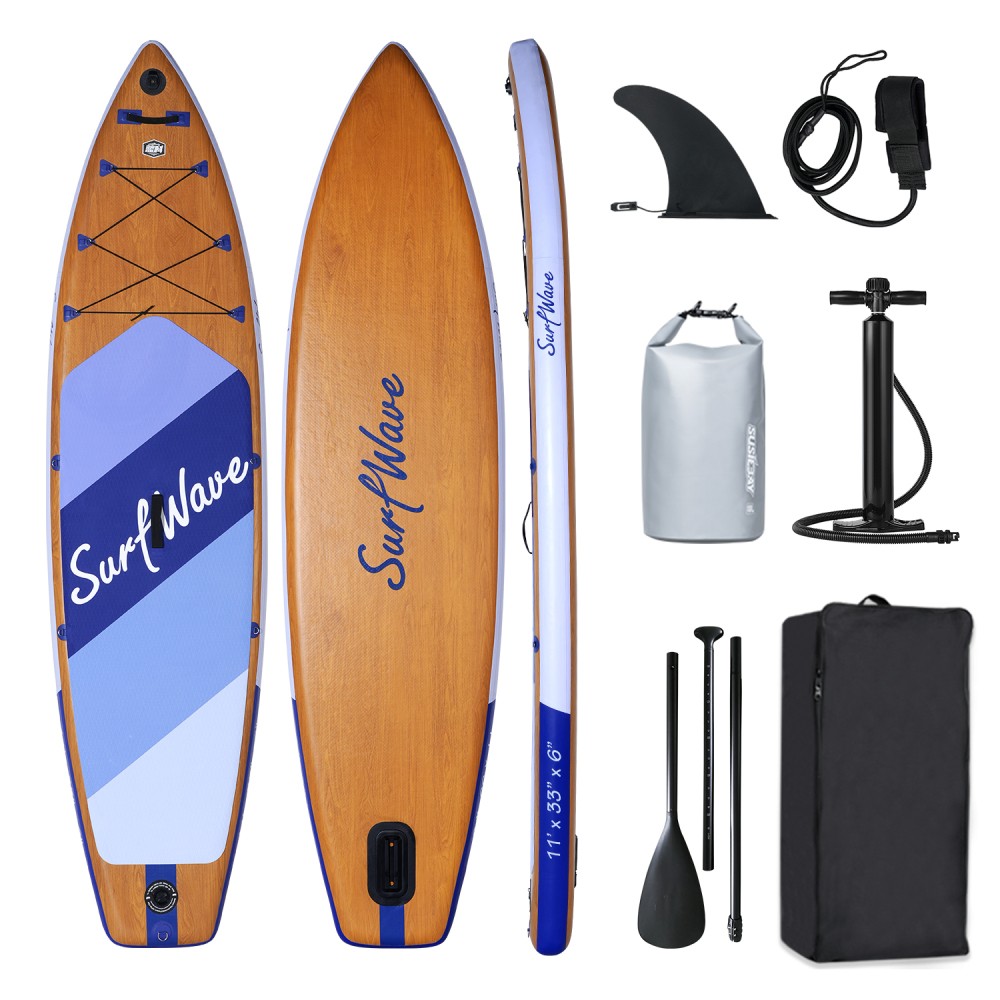 Inflatable Stand Up Paddle Board 11ft All Weather SUP Board Complete Accessories