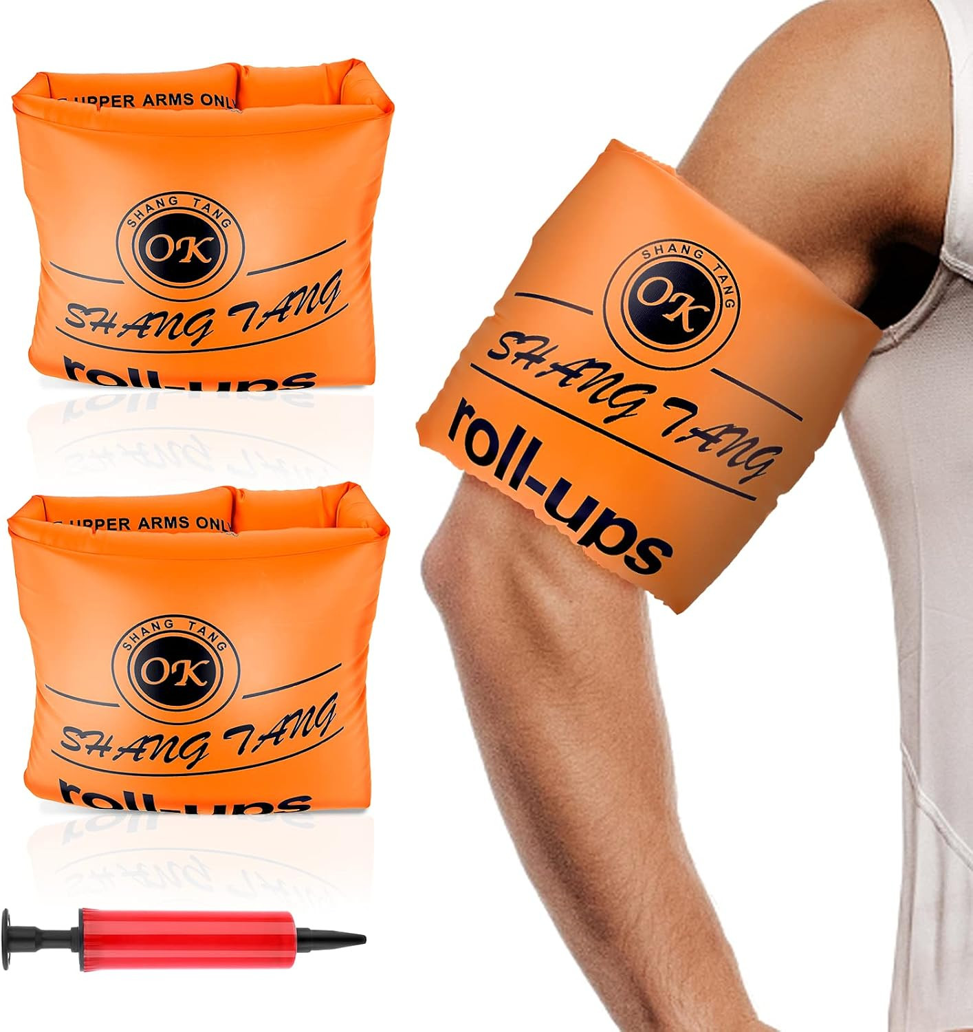 2 Pack Arm Floaties for Adults and Kids, Water Wings Inflatable Arm Swimming