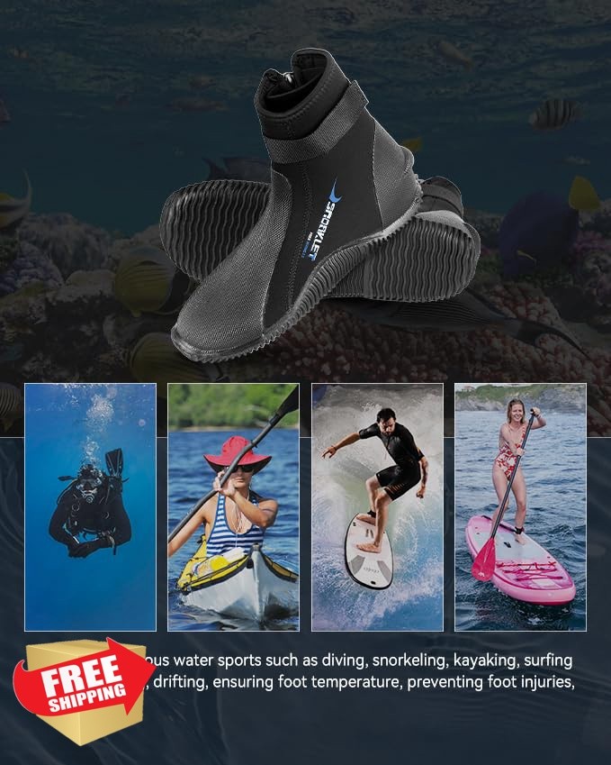 JSNORKLET 3mm Wetsuit Boots 15W/14M