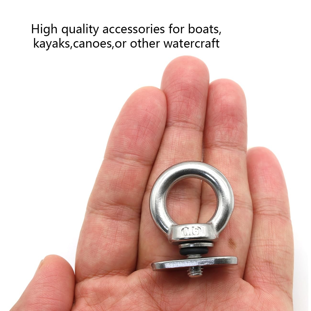 LEQMG Kayak Track Mount Tie Down Eyelet Rail 316 Stainless Steel