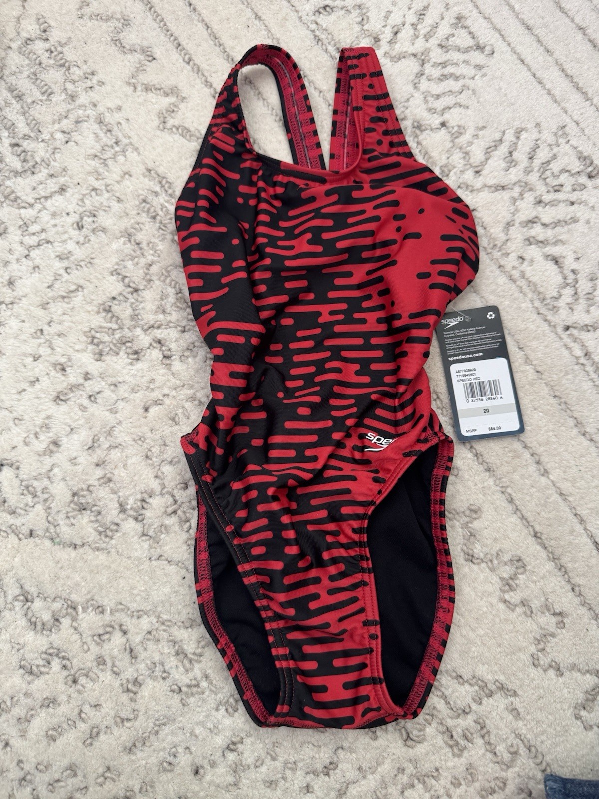 SPEEDO MODERN MATRIX SUPER PRO- 1 PIECE SWIMSUIT SUPER WOMEN’S GIRLS SIZE 20 NWT