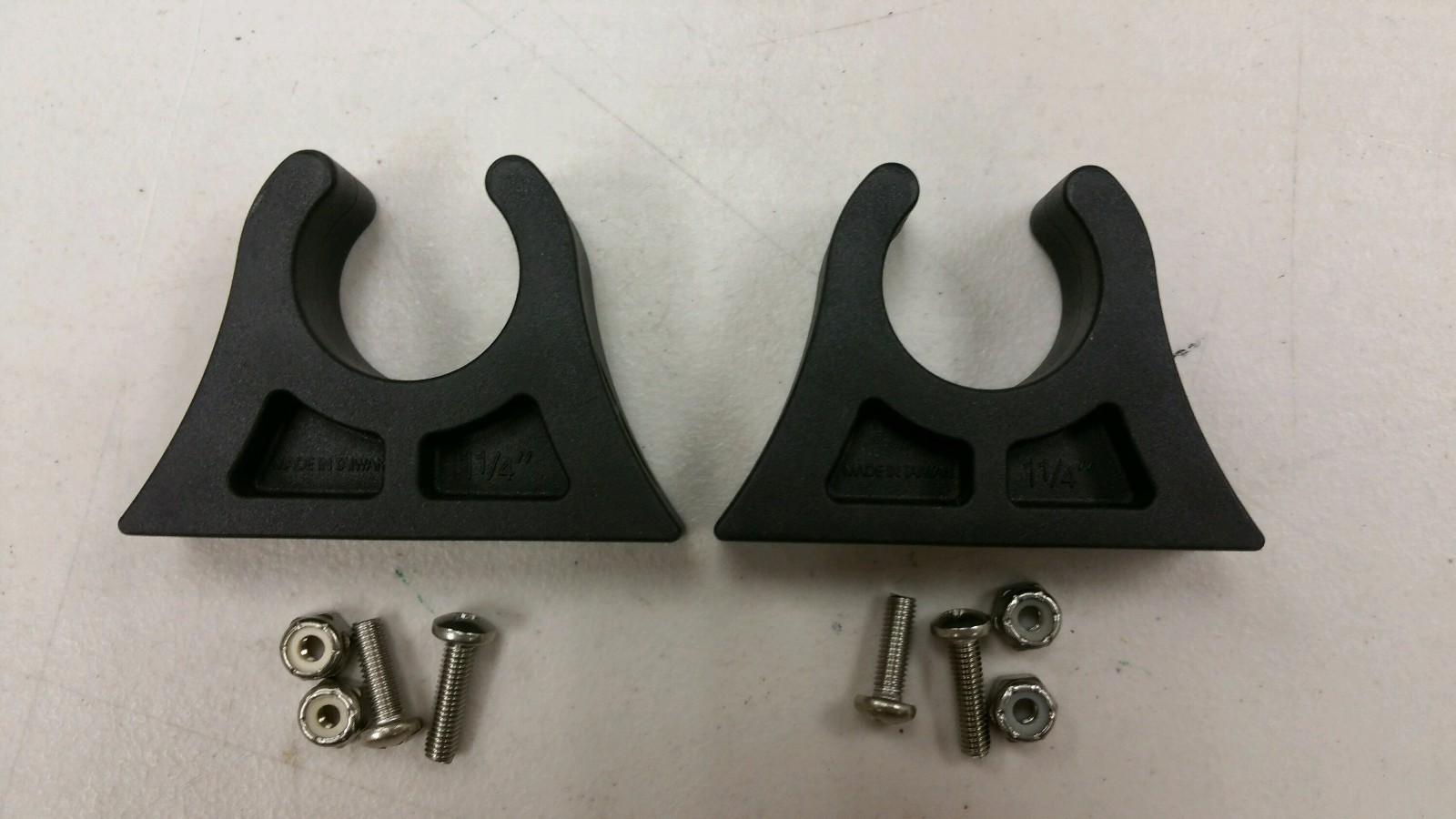 Kayak or Canoe Paddle Holder Mount Rubr Clips 2 PACK Shoreline Marine SL76670
